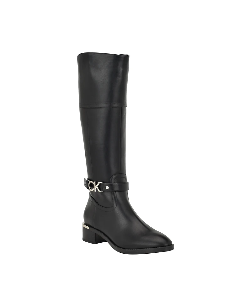 Calvin Klein Women's Daphny Tall Block Heel Boots