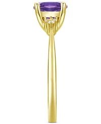 Amethyst (1-1/6 ct. t.w.) & Lab-Grown White Sapphire (1/20 Ring 14k Gold-Plated Sterling Silver (Also Additional Gemstones)