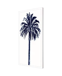 Palm Tree Blue Iii Framed Art
