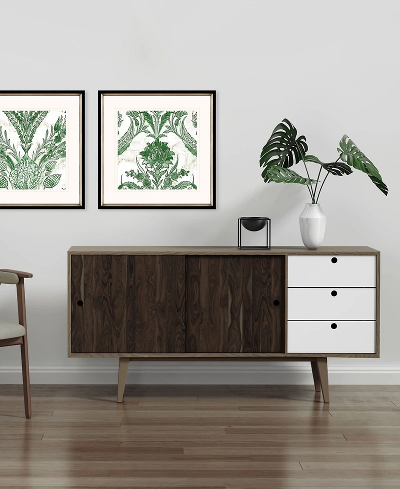 Kelly Ikat Ii Framed Art, Set of 2