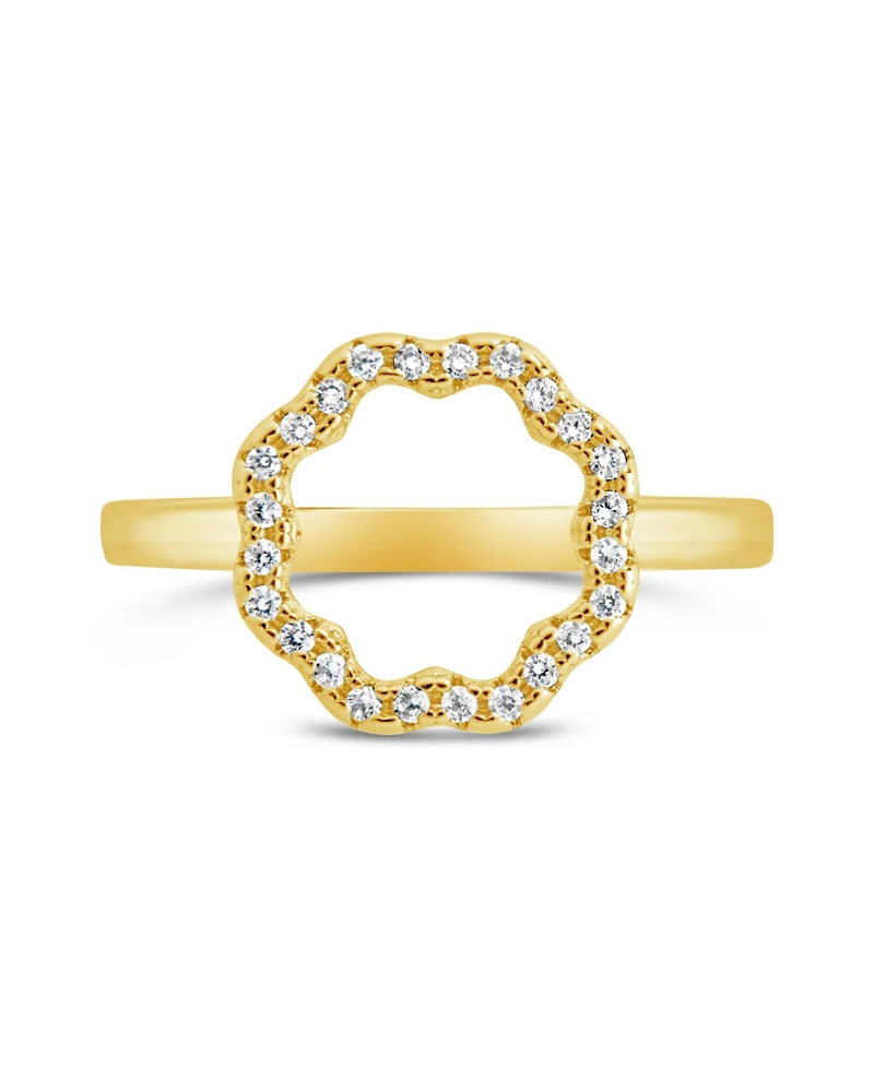 Sterling Forever Cubic Zirconia Marisole Ring