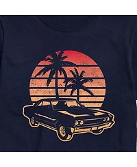 Airwaves Men's Sunset Car Short Sleeve T-shirt