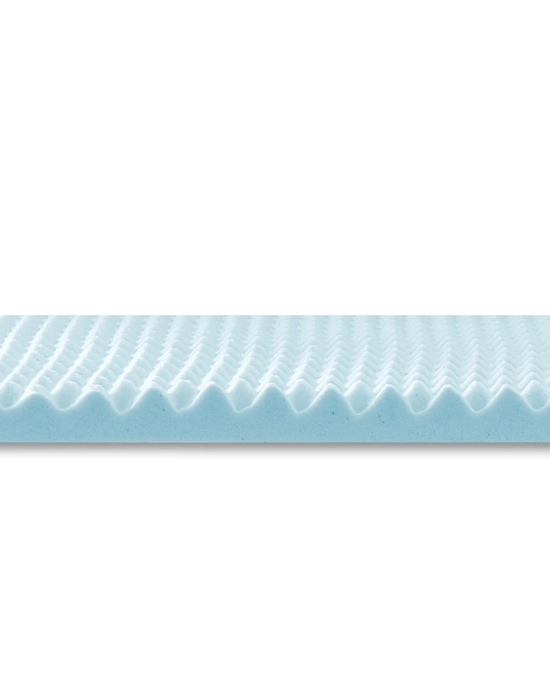 ProSleep 2.5" Gel-Infused Convoluted Memory Foam Mattress Topper, Queen