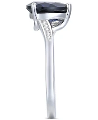 Amethyst (1-1/3 ct. t.w.) & Lab-Grown White Sapphire (1/10 Pear Swirl Ring 14k Gold-Plated Sterling Silver (Also Additional Gemstones)