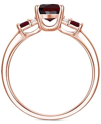 Amethyst (1-1/2 ct. t.w.) & Lab-Grown White Sapphire (1/20 Statement Ring 14k Gold-Plated Sterling Silver (Also Additional Gemstones)