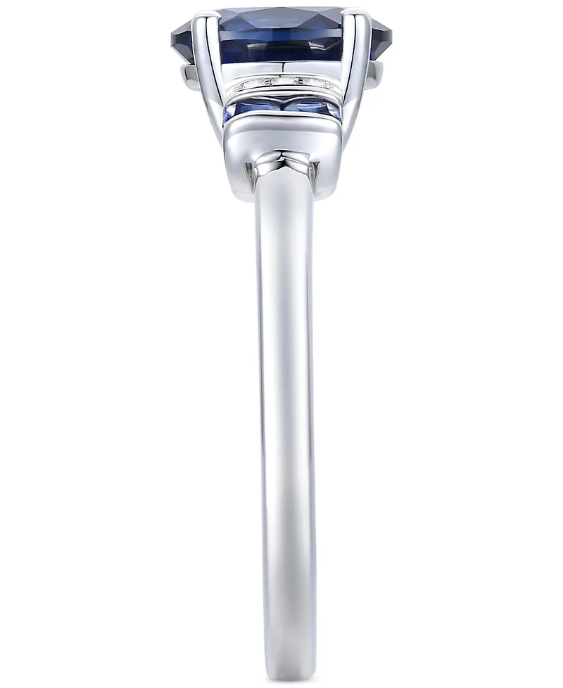 Amethyst (1-1/2 ct. t.w.) & Lab-Grown White Sapphire (1/20 Statement Ring 14k Gold-Plated Sterling Silver (Also Additional Gemstones)