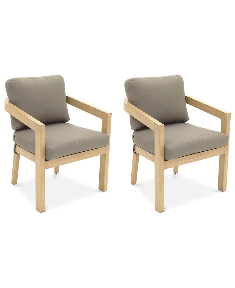 Reid Set of 2 Outdoor Dining Chairs, Created for Macy's