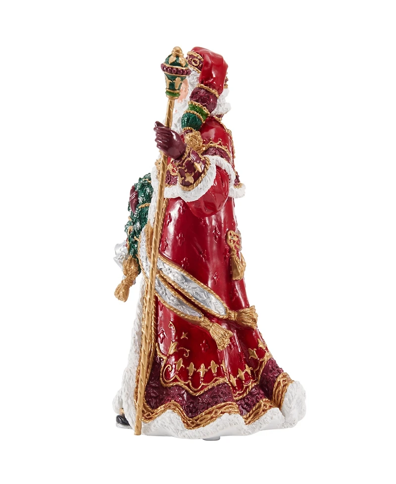 Fitz and Floyd Noel Holiday Musical Santa Figurine, 11-inch
