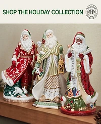 Fitz and Floyd Studio Collection 13-Inch African-American Santa Figurine