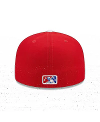 Men's New Era White, Red Tulsa Drillers Marvel x Minor League 59FIFTY Fitted Hat