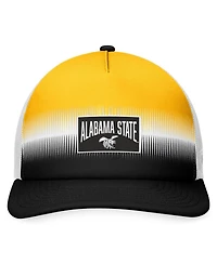 Men's Top of the World Black, Gold Alabama State Hornets Daybreak Foam Trucker Adjustable Hat