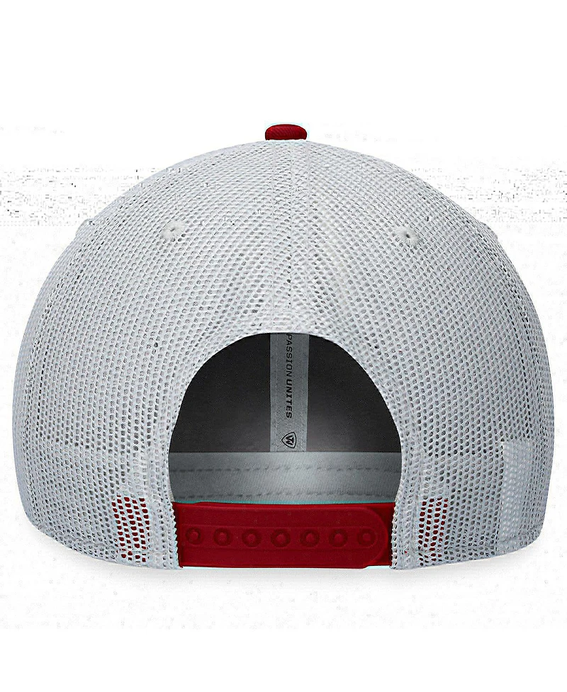 Men's Top of the World Gray, Maroon Minnesota Golden Gophers Aurora Trucker Adjustable Hat