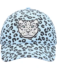 Men's Explore Light Blue Snow Leopard Dad Adjustable Hat