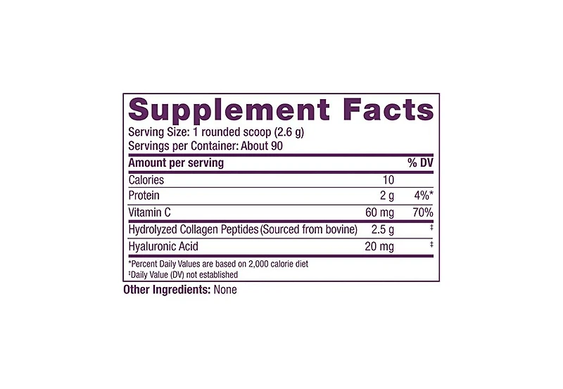 Reserveage Beauty, Collagen Replenish Powder with Hyaluronic Acid & Vitamin C, for Radiant Skin, Cellulite Reduction & Hair Strength, 8.25 Oz, Unflavo