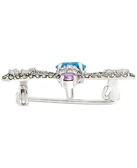 Marcasite (3/8 ct. t.w.) & Cubic Zirconia Dragonfly Pin in Sterling Silver