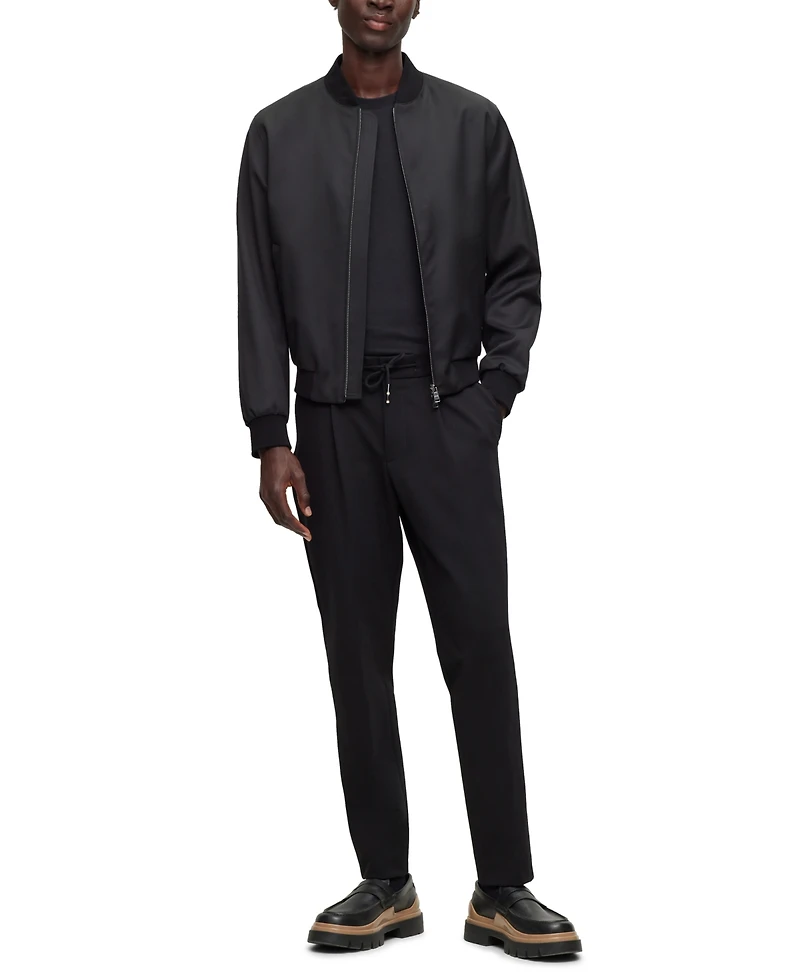 Boss by Hugo Men's Signature-Stripe Cuffs T-shirt