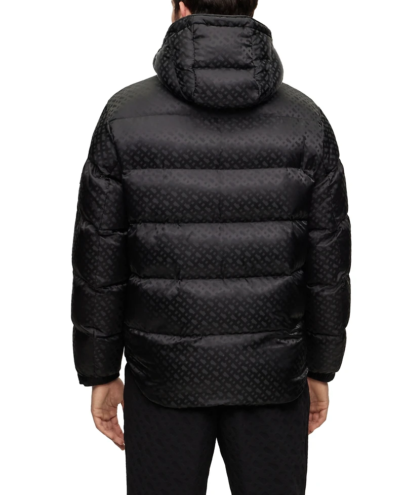 Boss by Hugo Boss Men's Monogram Water-Repellent Padded Jacket