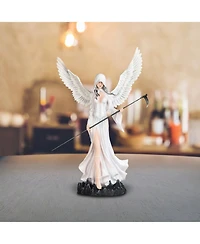 Fc Design 24"H Angel of Death in White Walking with Scythe Statue Fantasy Decoration Figurine Large Sculpture Home Decor Perfect Gift for House Warmin