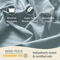 3PC Striped Silky Soft Cooling Deep Pocket Performance Sheet Set - Striped