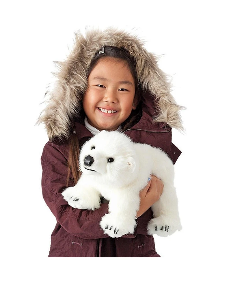 Folkmanis Soft Polar Bear Hand Puppet