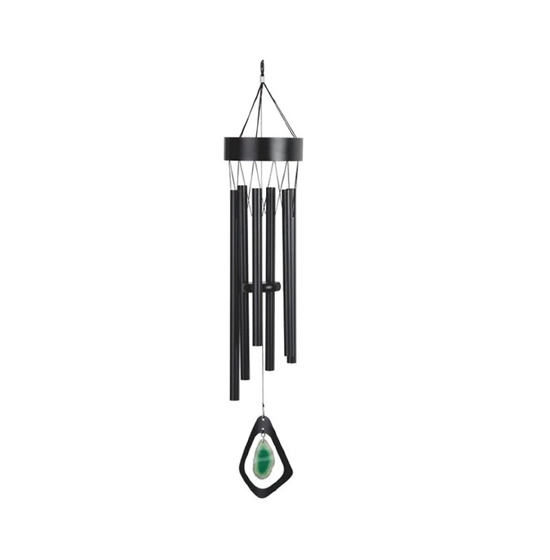 33" Long Black Metal Wind Chime