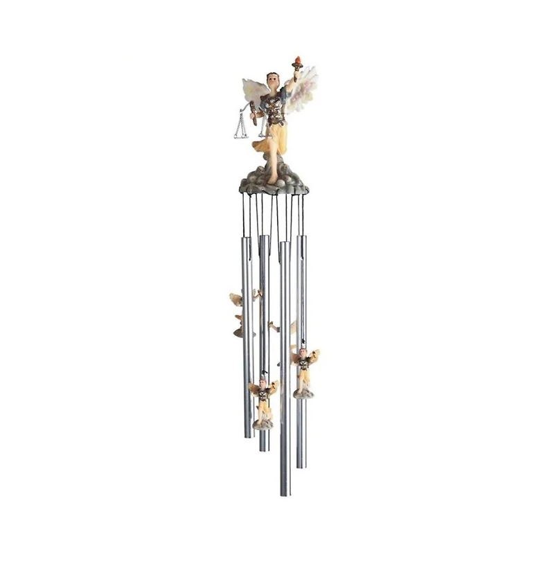 23" Long Archangel Uriel Round Top Wind Chime