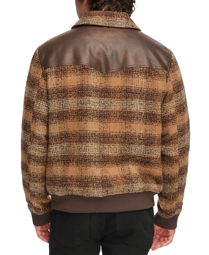 Levi's Men's Plaid Bomber Jacket