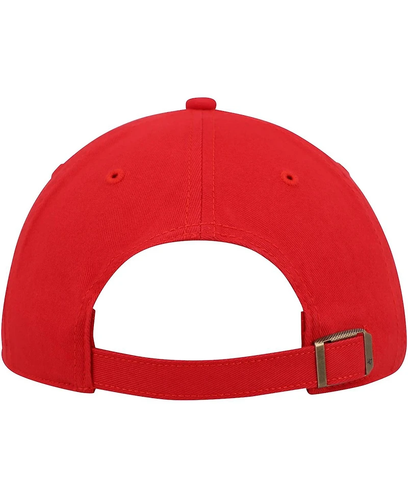 Women's '47 Brand Red Washington Capitals Team Miata Clean Up Adjustable Hat