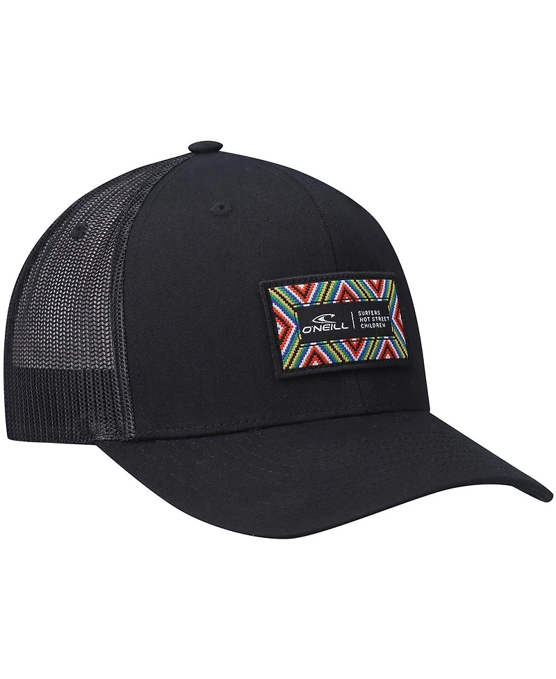 Men's O'Neill Black Box Trucker Snapback Hat
