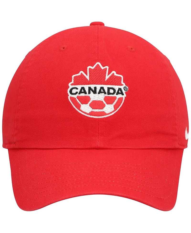 Men's Nike Red Canada Soccer Campus Adjustable Hat