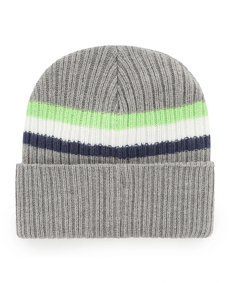 Men's '47 Brand Gray Seattle Seahawks Highline Cuffed Knit Hat