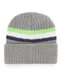 Men's '47 Brand Gray Seattle Seahawks Highline Cuffed Knit Hat