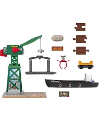 Fisher Price Thomas Friends Wooden Railway Brendam Docks Playset