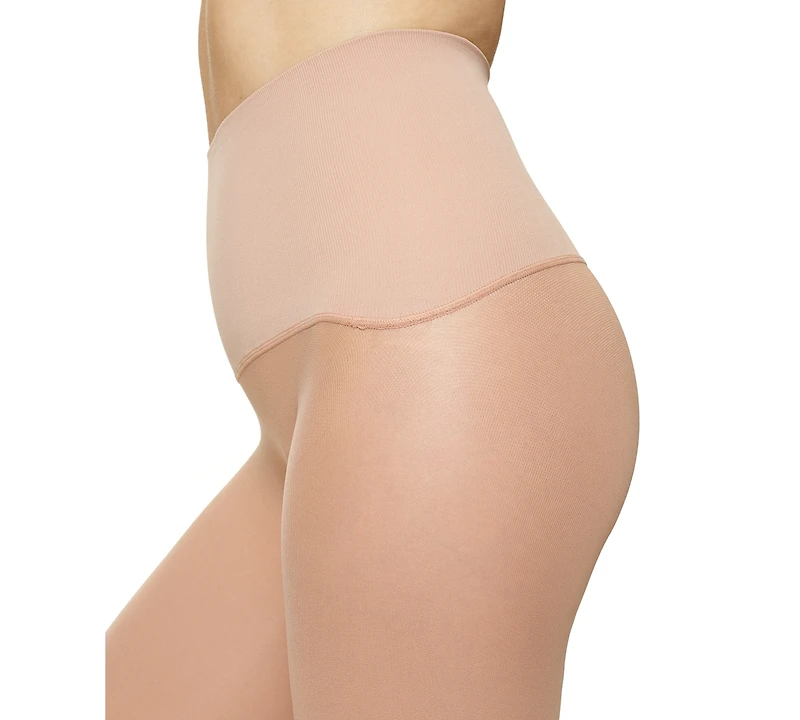 Hue Women's Yoga Waistband Ribbed-Front Tights