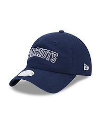 Women's New Era Navy New England Patriots Collegiate 9TWENTY Adjustable Hat