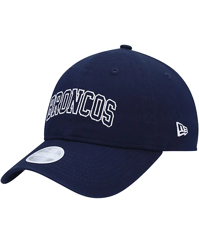 Women's New Era Navy Denver Broncos Collegiate 9TWENTY Adjustable Hat
