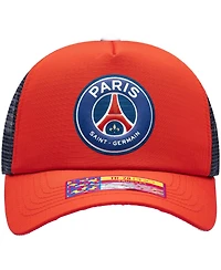 Men's Red Paris Saint-Germain Trucker Adjustable Hat