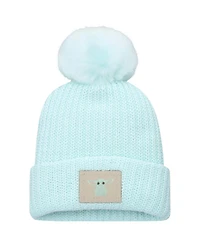 Women's Love Your Melon Mint Star Wars Grogu Cuffed Knit Hat with Pom
