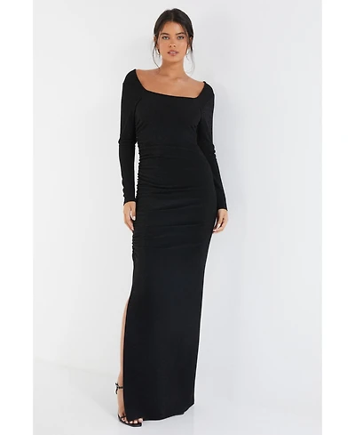 Quiz Women's Brillo Long Sleeve Maxi Dress