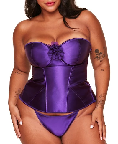 Adore Me Women's Laurin Corset & G-String Set