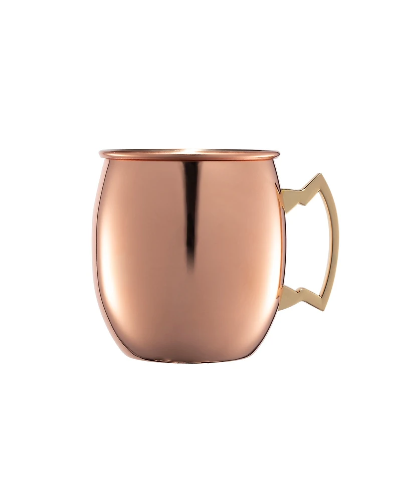 Thirstystone by Cambridge Smooth Copper Moscow Mule Mugs, Set of 4