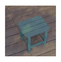 Riviera Poly Resin Indoor/Outdoor All-Weather Adirondack Side Table