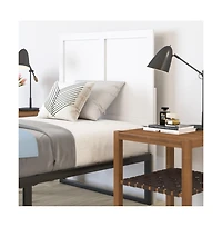 Merrick Lane Grady Twin Raised Panel Wooden Adjustable Headboard Only