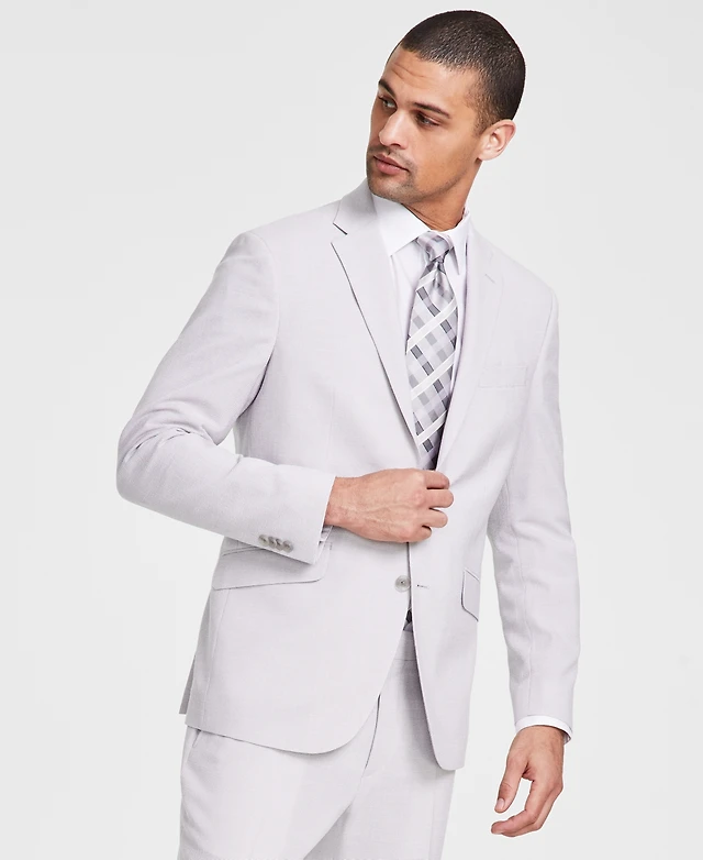 Shop Kenneth Cole Reaction Men's Slim-Fit Mini-Houndstooth Suit at