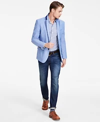 Nautica Men's Modern-Fit Chambray Sport Coat