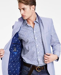 Nautica Men's Modern-Fit Chambray Sport Coat