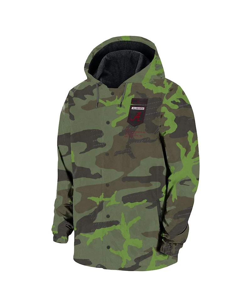 Men's Nike Camo Alabama Crimson Tide Hoodie Full-Snap Jacket