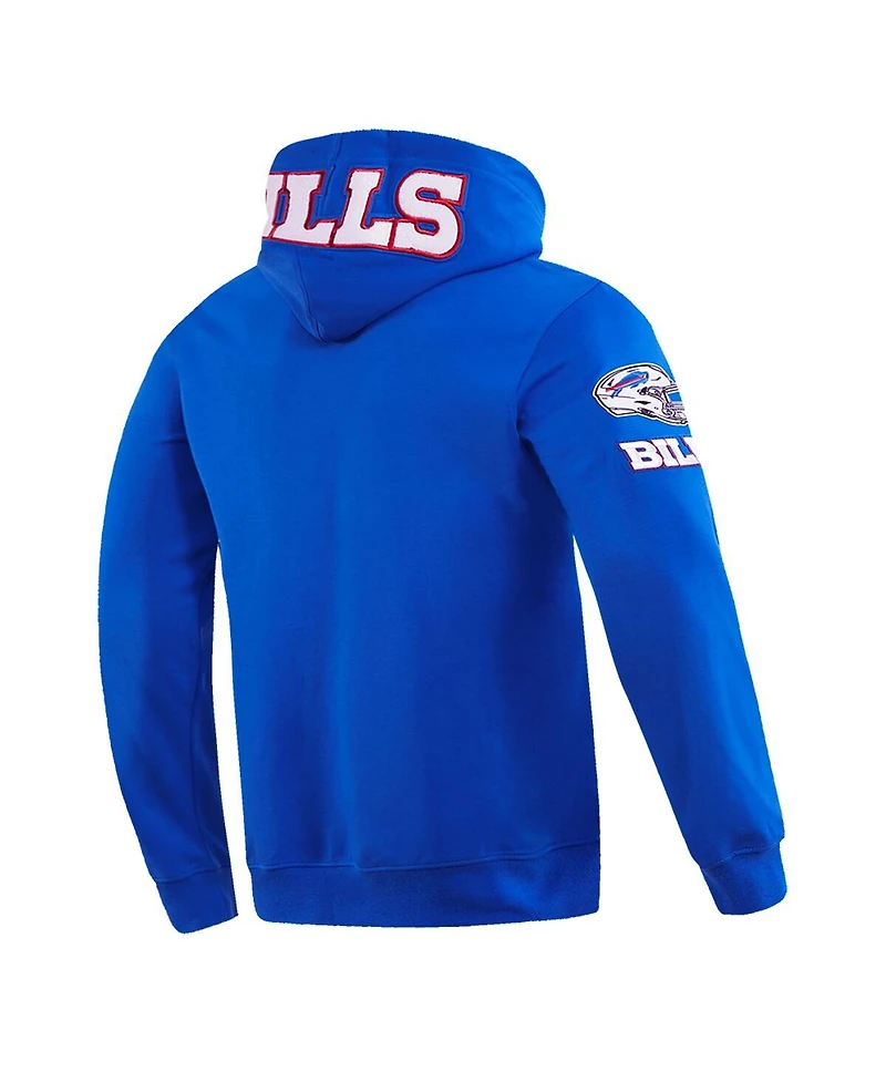 Men's Pro Standard Josh Allen Royal Buffalo Bills Player Name and Number Pullover Hoodie