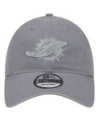 Men's New Era Gray Miami Dolphins Color Pack 9TWENTY Adjustable Hat