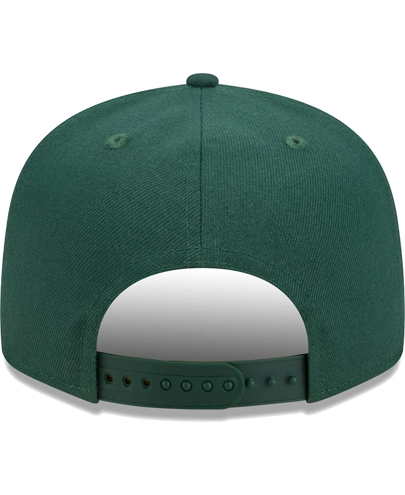 Men's New Era Green Green Bay Packers Main Script 9FIFTY Snapback Hat